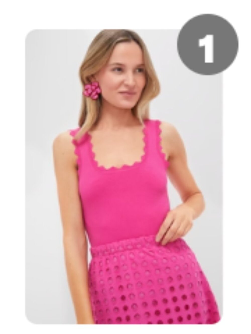 NWT Tuckernuck Hot Pink Ric Rac Compression Tan